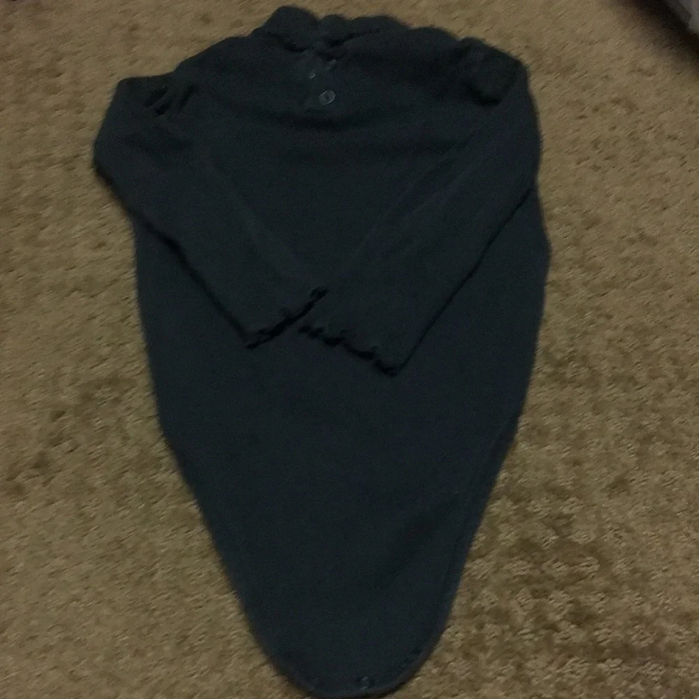 turtleneck onesie 3T girls solid black one piece EUC Halloween Fall anytime